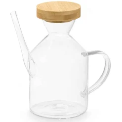Aceitera Con Tapón De Bambú 600ml