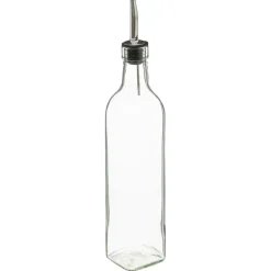 Aceitera+Vinagrera Vidrio C/Soporte 0.5L