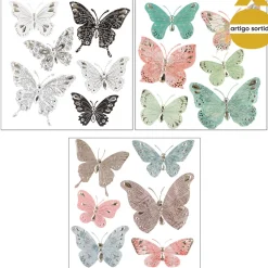 Adhesivo 3D Mariposa 30x30Cm