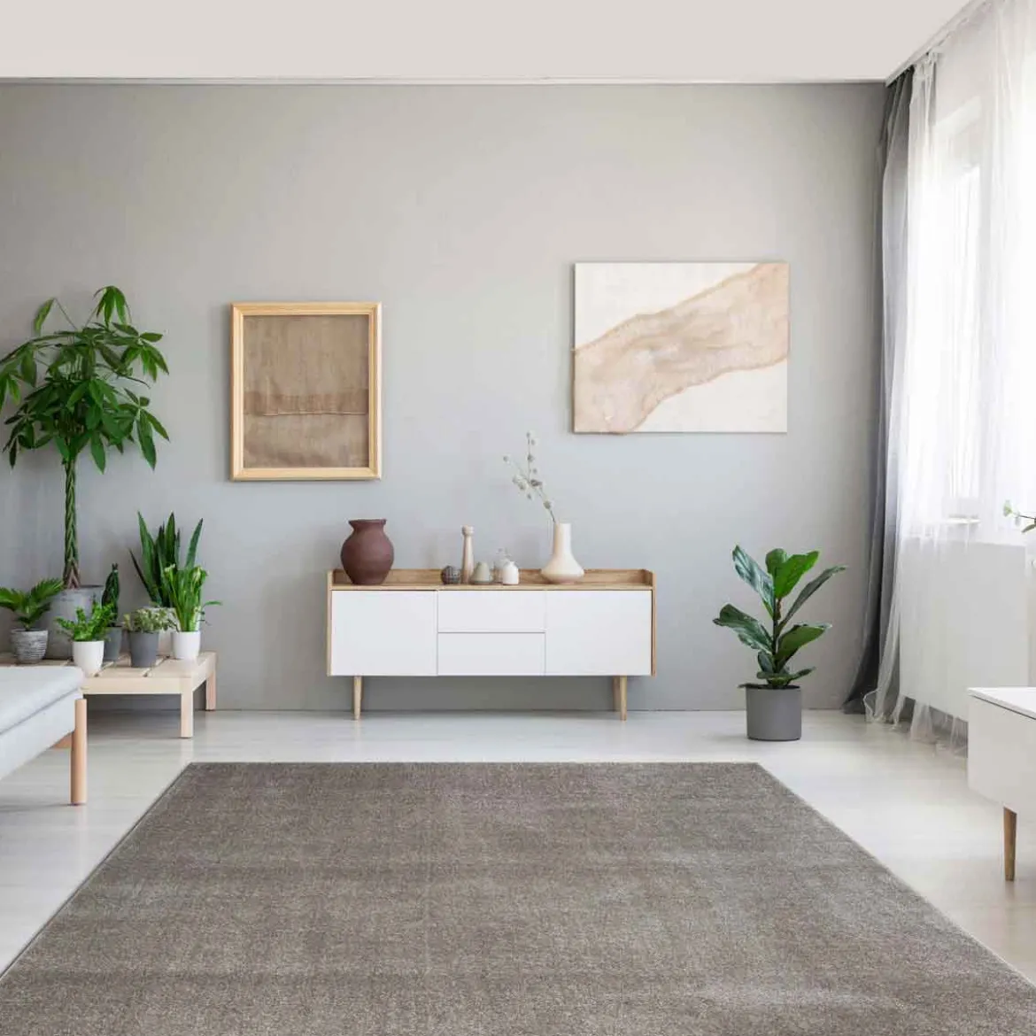 Alfombra Ambiente Gris 80x150cm