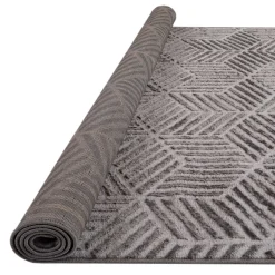 Alfombra Antracita Geométrica 120x160Cm