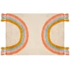 Alfombra arcoíris TUFT RAINBOW con flecos