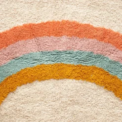 Alfombra arcoíris TUFT RAINBOW con flecos