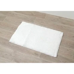 Alfombra Baño Microfibra Blanca 50x80Cm