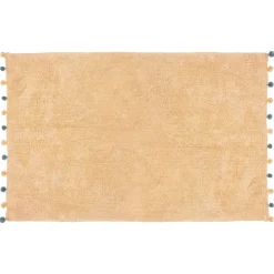 Alfombra Beige Con Pompones 100x150M