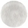 Alfombra Blanca Con Pelo 90Cm