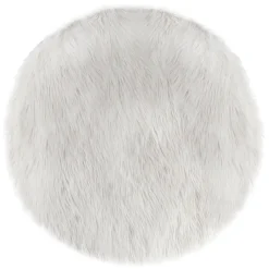 Alfombra Blanca Con Pelo 90Cm
