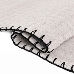 Alfombra CINDER de algodón blanco