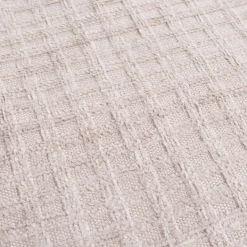 Alfombra CINDER de algodón blanco