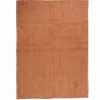 Alfombra CINDER de algodón terracota