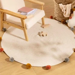 Alfombra con pompones ARLEQUIM 90cm