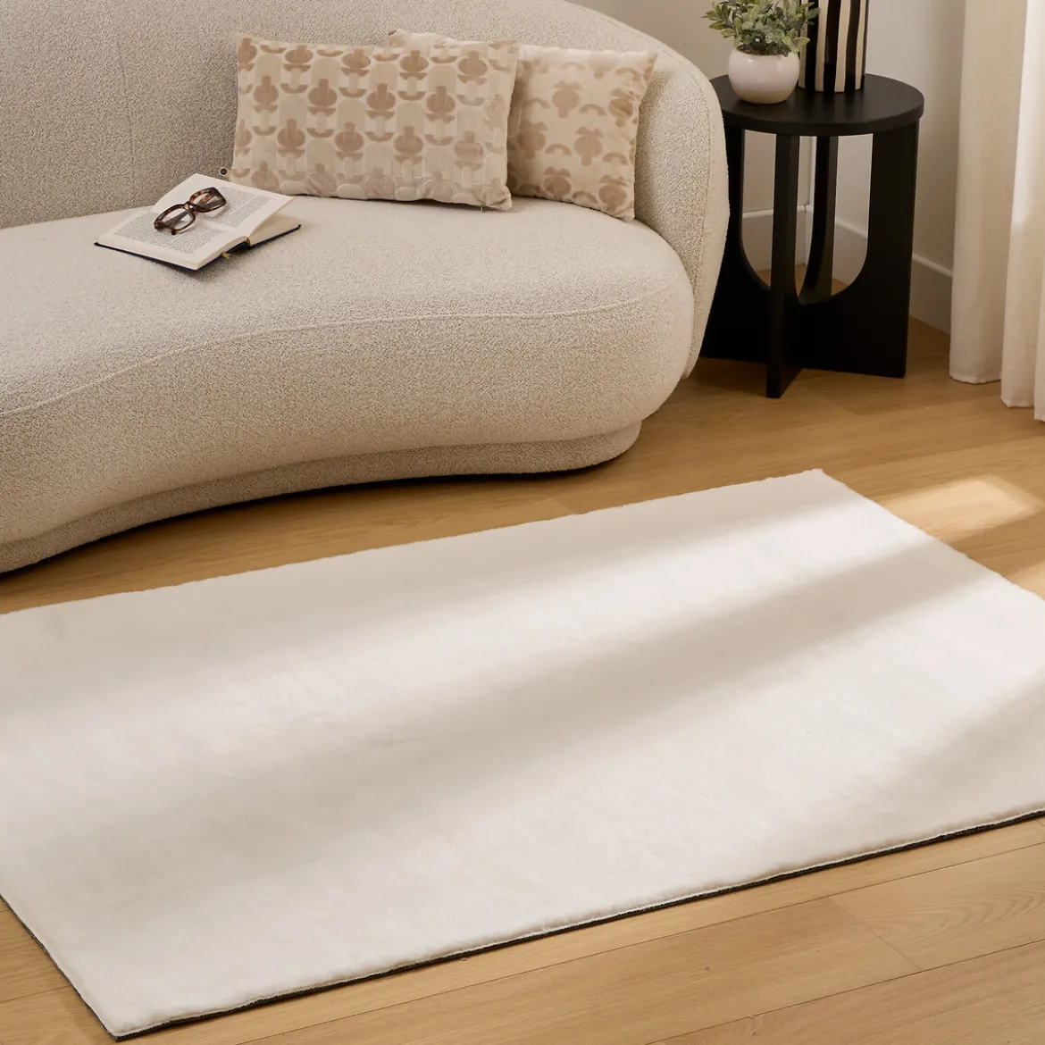 Alfombra COUKA blanca 120x170cm