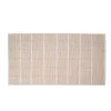 Alfombra cuadrados beige 80x140cm