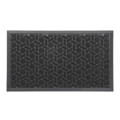 Alfombra Cubique Negro 43x75cm