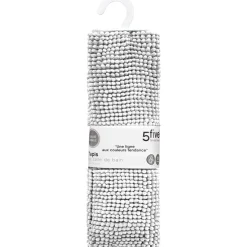 Alfombra de baño chenilla blanca 50x80cm
