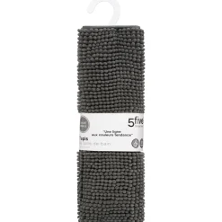 Alfombra De Baño Chenilla Gris 80x50Cm