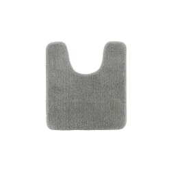 Alfombra de baño con contorno gris claro 45x50cm
