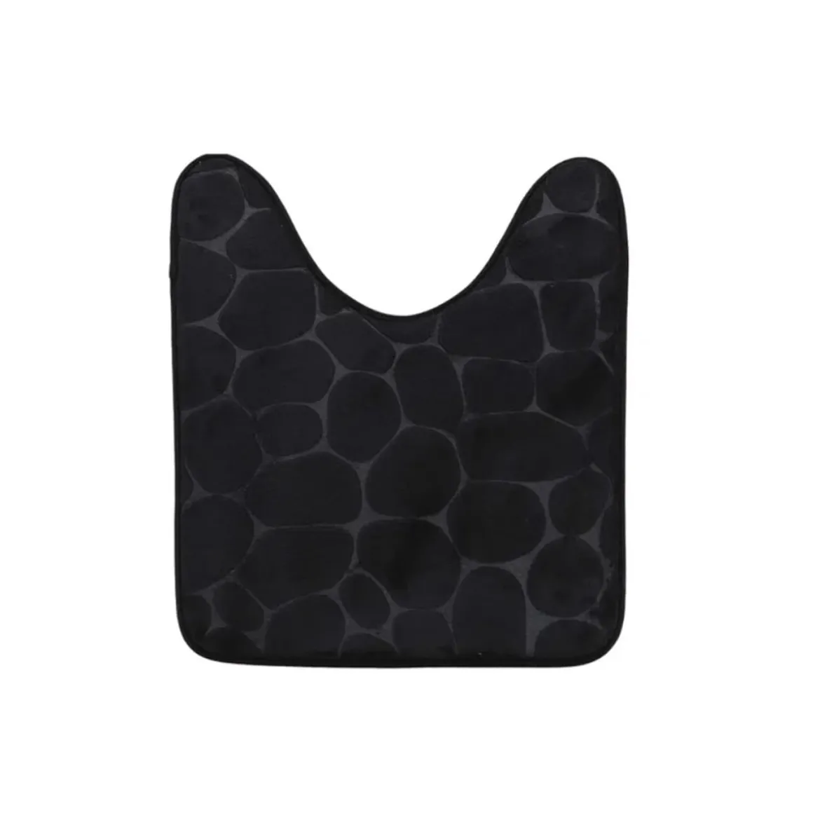 Alfombra de baño con contorno negro 45x50cm