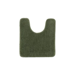 Alfombra de baño con contorno verde caqui 45x50cm