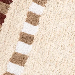 Alfombra de baño FLORENCE de algodón beige 50x80cm