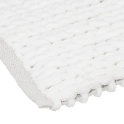 Alfombra De Baño Gruesa Blanca 50x120Cm