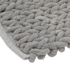 Alfombra De Baño Gruesa Gris 50x120Cm