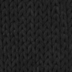 Alfombra De Baño Gruesa Negra 50x120Cm