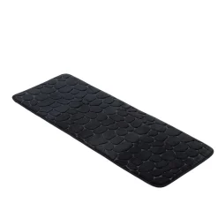 Alfombra de baño microfibra MEMOIRE negro 45x120cm