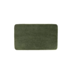 Alfombra de baño microfibra suave verde caqui