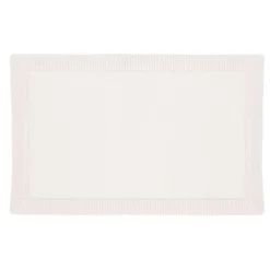 Alfombra De Baño Modern Blanca 50x80Cm