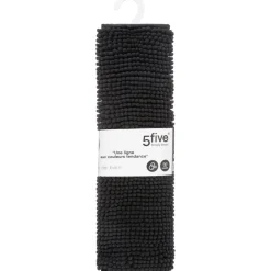 Alfombra de baño negra 80x50cm