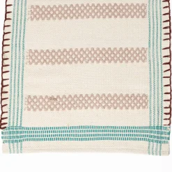 Alfombra de cocina WONJA beige y azul 60x150cm