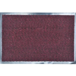 Alfombra De Entrada Lisa 40x60cm Burdeos