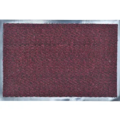 Alfombra De Entrada Lisa 60x50cm Burdeos