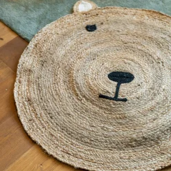 Alfombra de oso beige 100cm