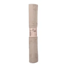 Alfombra de poliéster beige 80x140cm