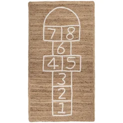 Alfombra de yute con juego