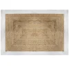 Alfombra de yute natural/blanca 120x170cm