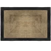 Alfombra de yute natural/negro 120x170cm