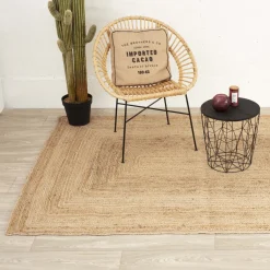 Alfombra De Yute Natural 160x230Cm
