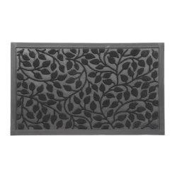 Alfombra Feuillage Negra 45x75cm