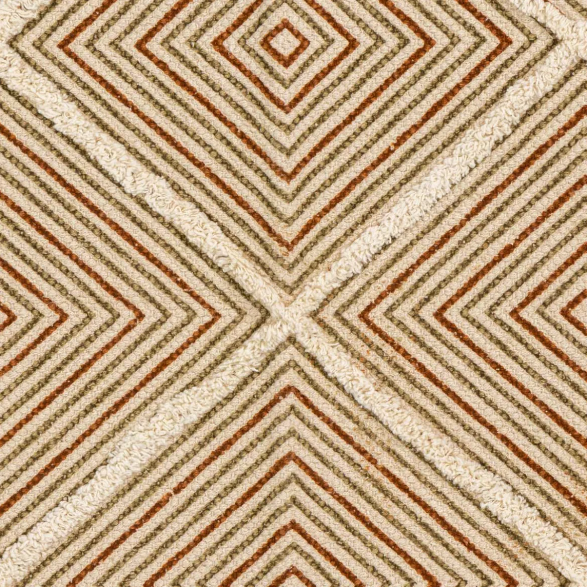 Alfombra Folk Con Borlas 80x150Cm