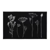 Alfombra Herbier Negra 50x80cm