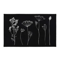 Alfombra Herbier Negra 50x80cm