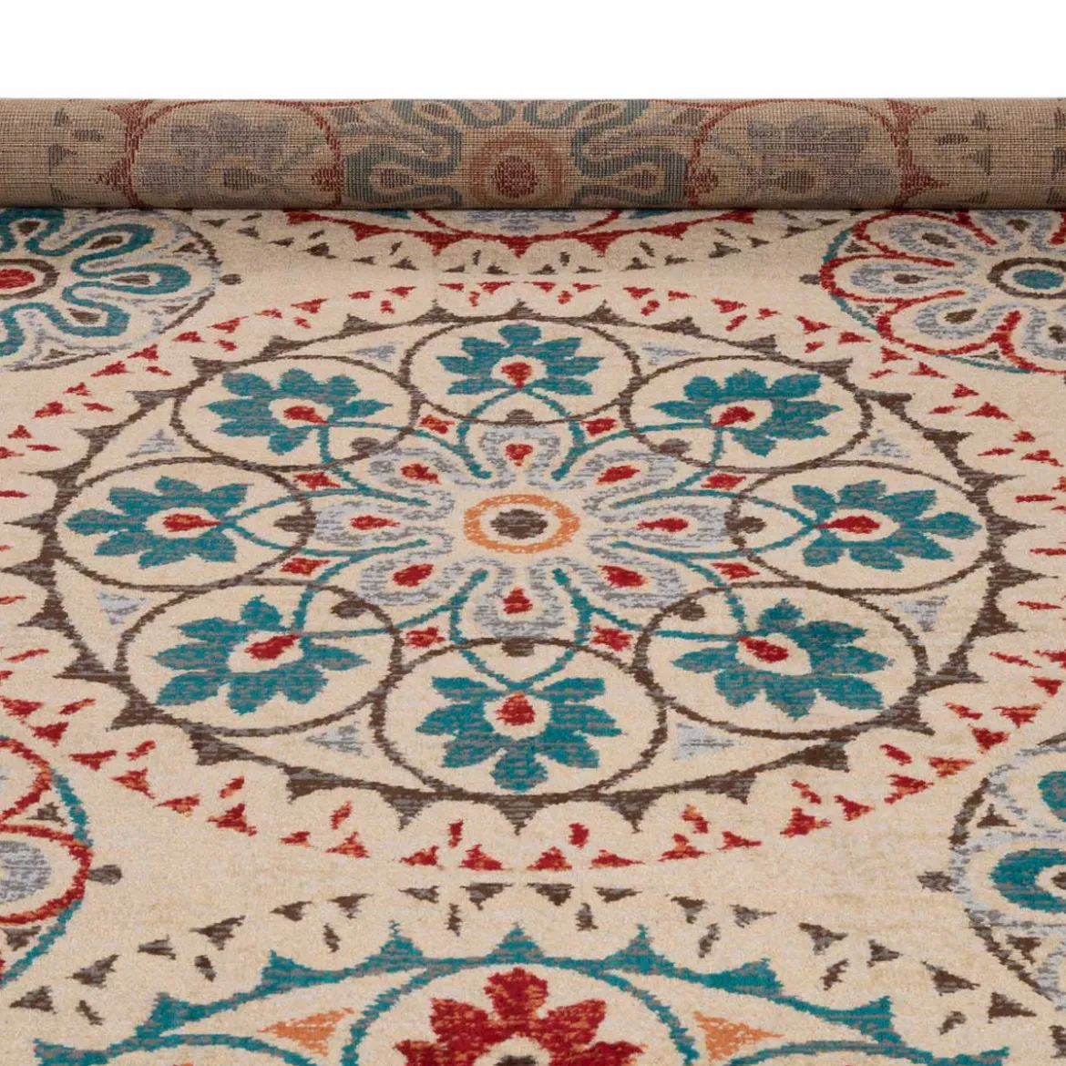 Alfombra Lene Rojo/Azul 200x285Cm