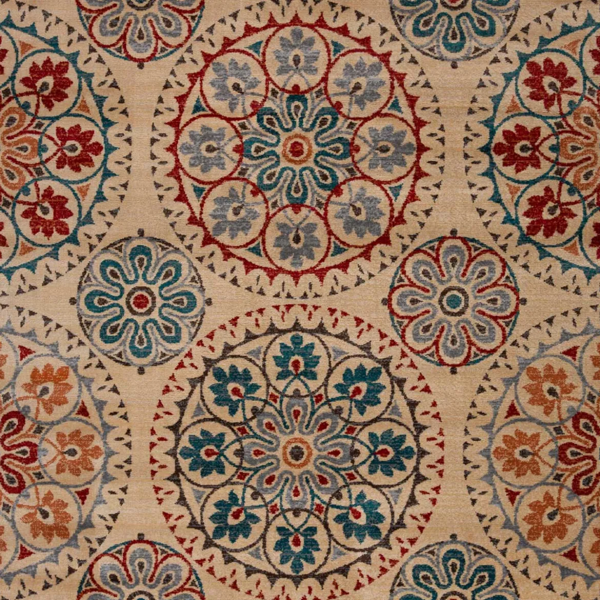 Alfombra Lene Rojo/Azul 200x285Cm