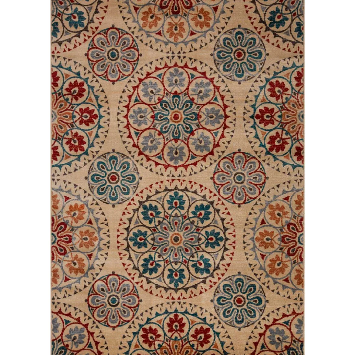 Alfombra Lene Rojo/Azul 120x160Cm