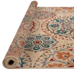 Alfombra Lene Rojo Azul 80x150Cm