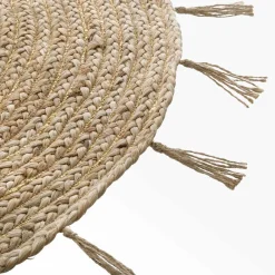 Alfombra LUREX COSY beige de yute 80cm