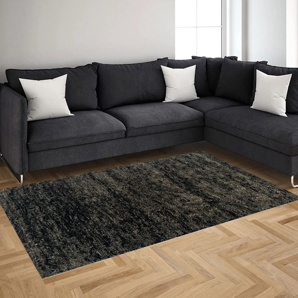 Alfombra LUX marrón 80x150cm